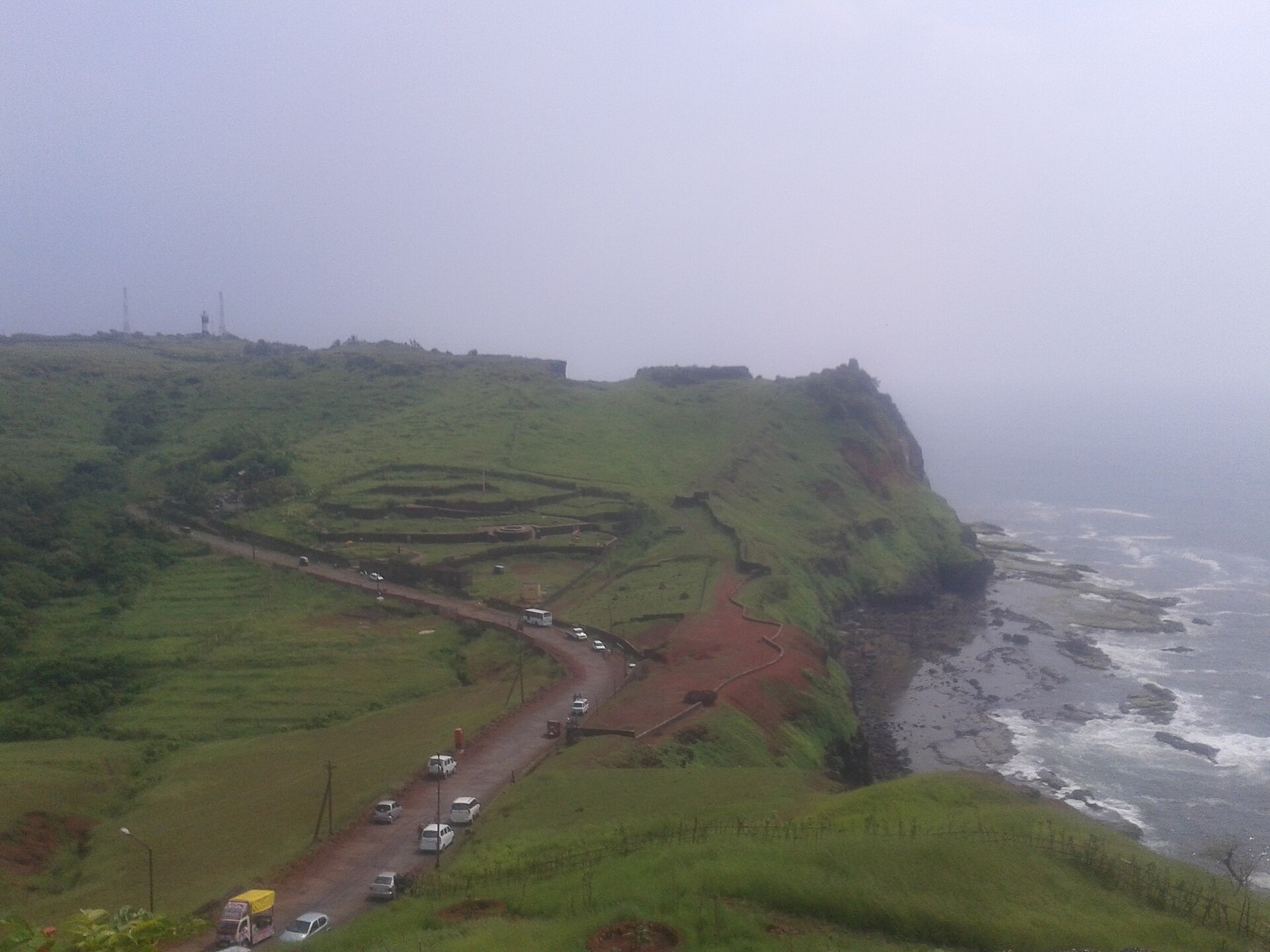 Ratnadurg Fort overlooking the Arabian Sea